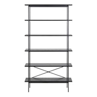 Thumbnail for Angus Bookcase with 5 Shelves in Black