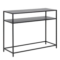 Thumbnail for Newcastle Console Table with Open Shelf in Matt Black