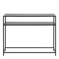 Thumbnail for Newcastle Console Table with Open Shelf in Matt Black