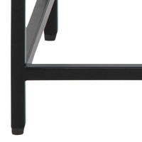 Thumbnail for Newcastle Console Table with Open Shelf in Matt Black