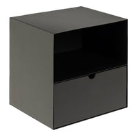 Thumbnail for Joliet 1 Drawer Wallmounted Bedside Table in Matt Black