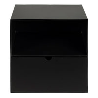 Thumbnail for Joliet 1 Drawer Wallmounted Bedside Table in Matt Black