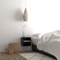 Thumbnail for Joliet 1 Drawer Wallmounted Bedside Table in Matt Black