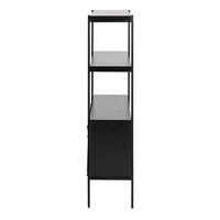 Thumbnail for Angus Small Bookcase with 2 Sliding Doors in Black