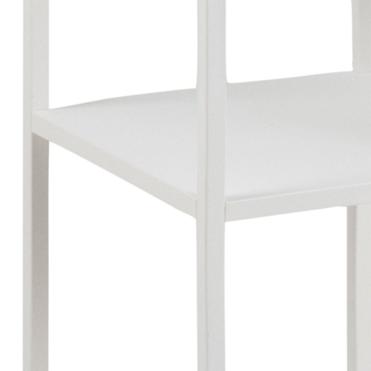 Newcastle Asymmetrical Bookcase with 6 Shelves in White