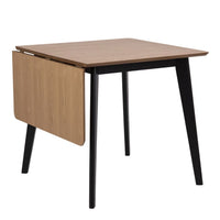 Thumbnail for Roxby Extending Dining Table 80120cm in Oak And Black