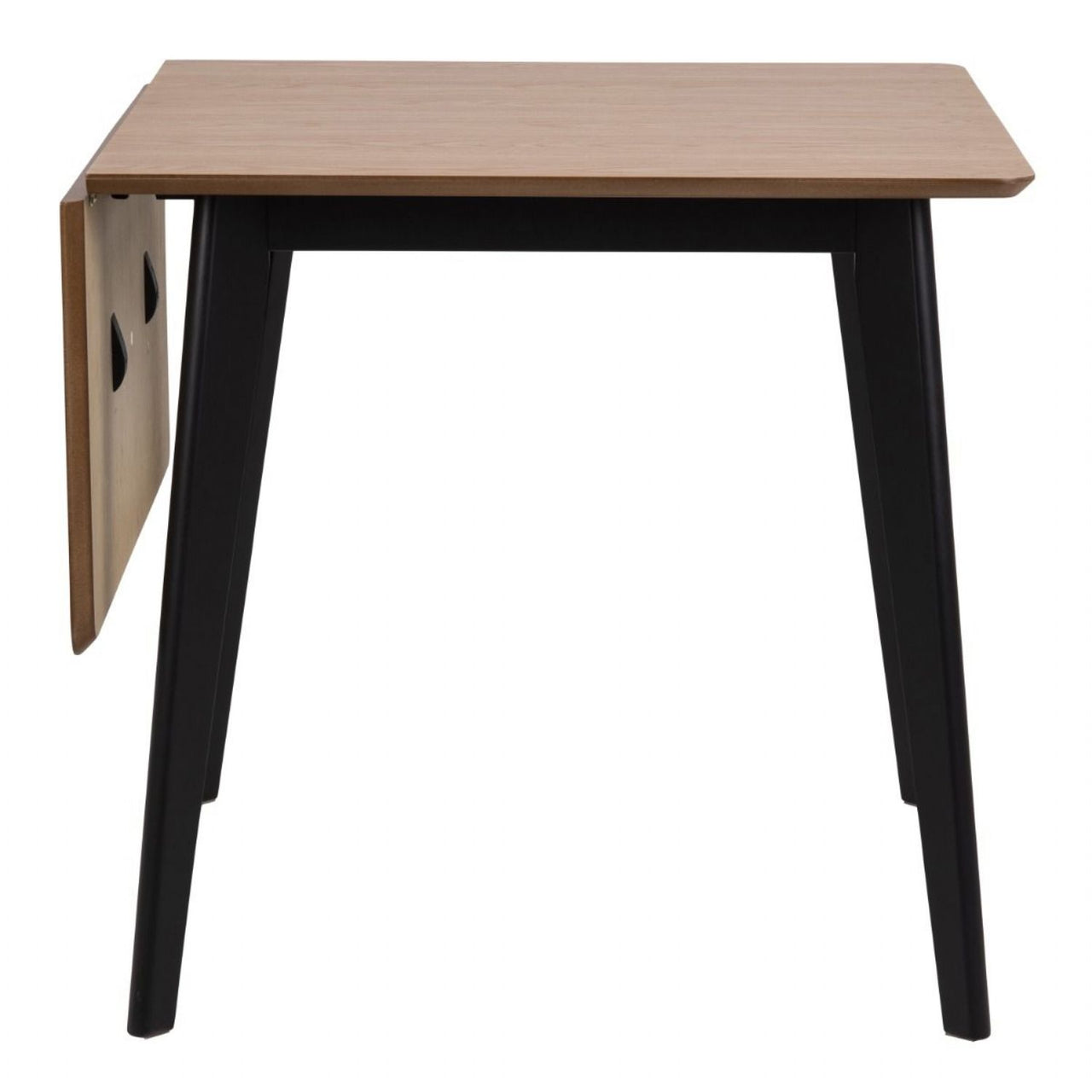 Roxby Extending Dining Table 80120cm in Oak And Black