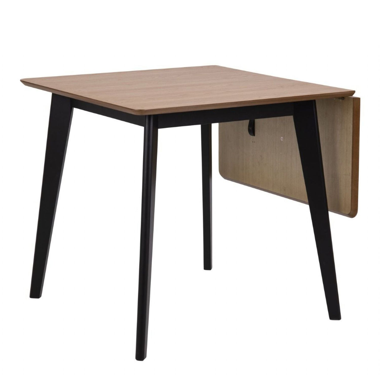 Roxby Extending Dining Table 80120cm in Oak And Black