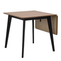 Thumbnail for Roxby Extending Dining Table 80120cm in Oak And Black