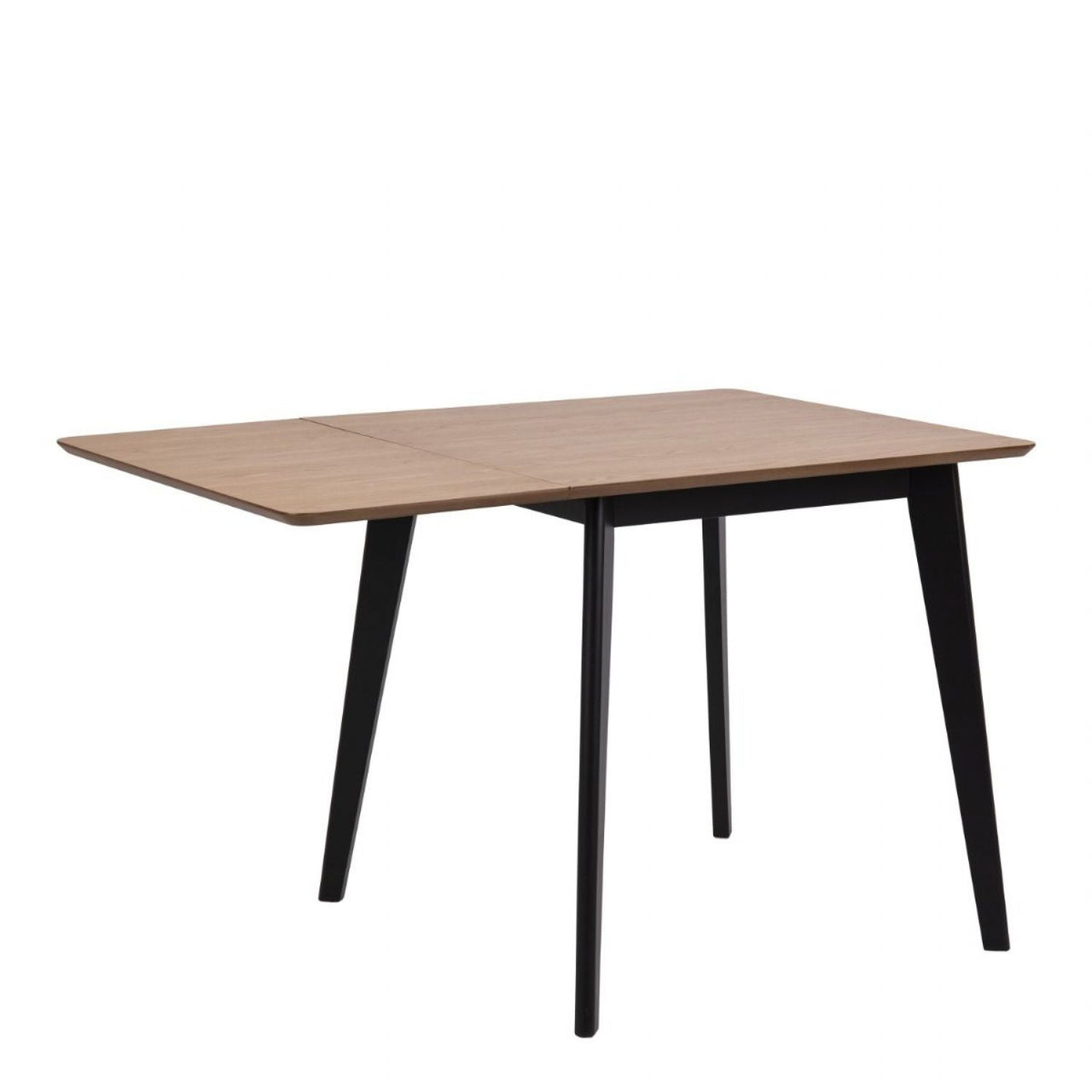 Roxby Extending Dining Table 80120cm in Oak And Black