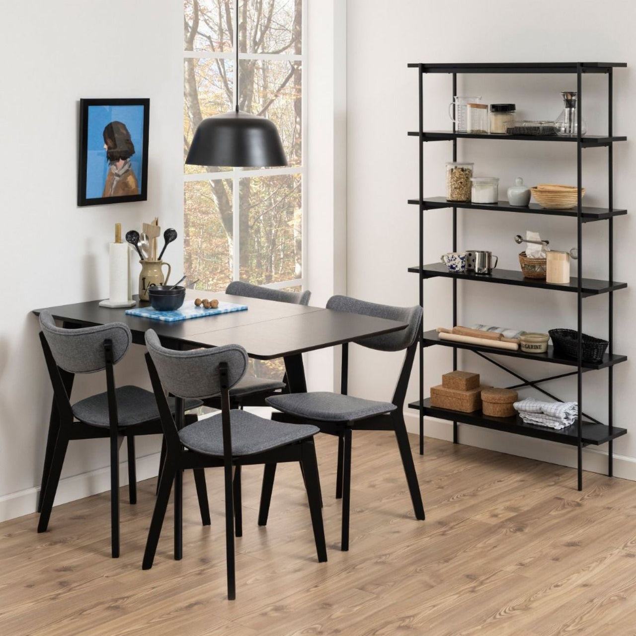 Roxby Extending Dining Table 80120cm in Black