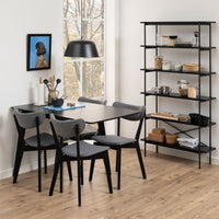 Thumbnail for Roxby Extending Dining Table 80120cm in Black