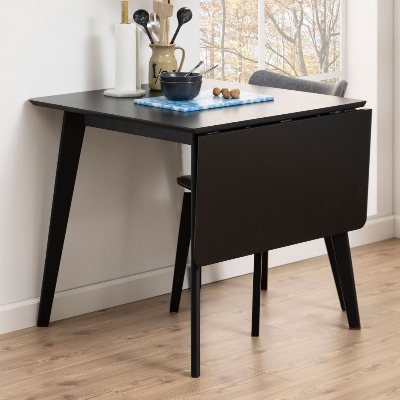 Roxby Extending Dining Table 80120cm in Black