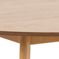 Thumbnail for Roxby Round Dining Table in Oak 140x76cm