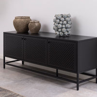 Thumbnail for Newcastle 3 Door Sideboard in Matt Black