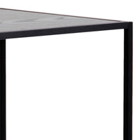 Thumbnail for Seaford Black Metal Bar Table with Black Ash Top