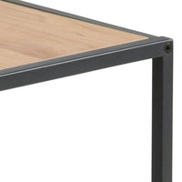 Thumbnail for Seaford Black Metal Nest of Tables with Oak Top