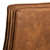 Thumbnail for Brad Swivel Office Chair with Armrest in Brown