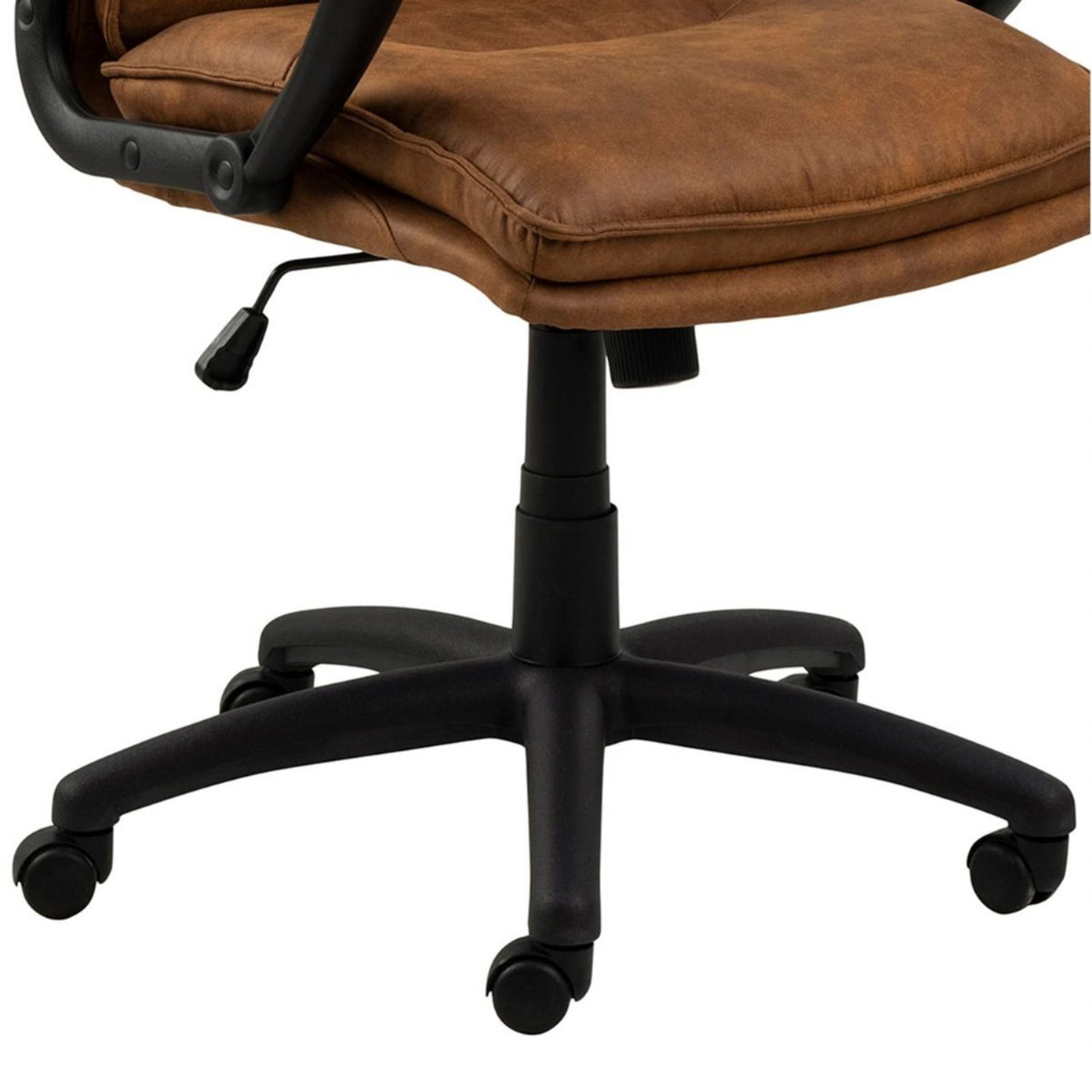 Brad Swivel Office Chair with Armrest in Brown