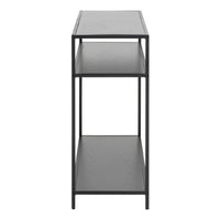 Thumbnail for Seaford Console Table with 2 Shelves in Black and Oak