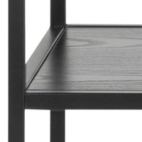 Thumbnail for Seaford Console Table with 2 Shelves in Black and Oak