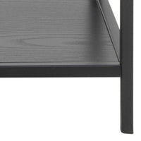 Thumbnail for Seaford Console Table with 2 Shelves in Black and Oak