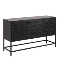 Thumbnail for Newcastle 3 Door Raised Sideboard in Matt Black