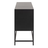 Thumbnail for Newcastle 3 Door Raised Sideboard in Matt Black