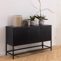 Thumbnail for Newcastle 3 Door Raised Sideboard in Matt Black