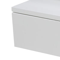 Thumbnail for Ashlan Bedside Table with 1 Drawer in White