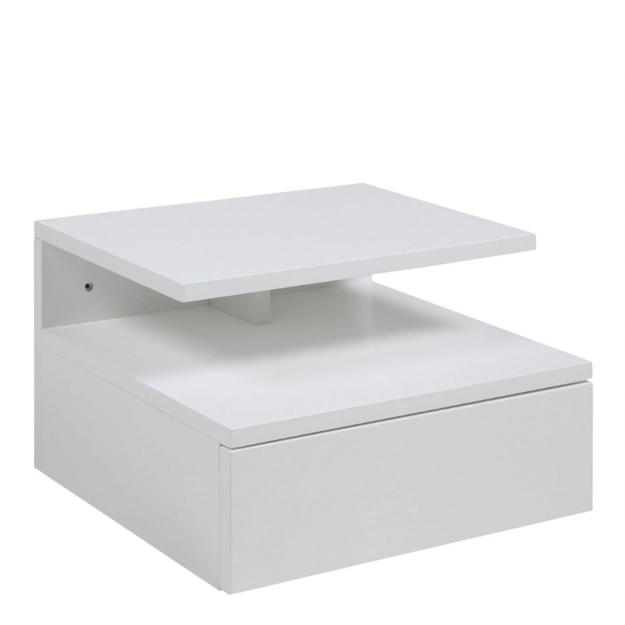 Ashlan Bedside Table with 1 Drawer in White