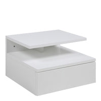 Thumbnail for Ashlan Bedside Table with 1 Drawer in White