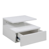 Thumbnail for Ashlan Bedside Table with 1 Drawer in White