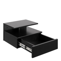 Thumbnail for Ashlan Bedside Table with 1 Drawer in Black