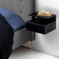 Thumbnail for Ashlan Bedside Table with 1 Drawer in Black