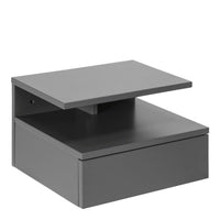 Thumbnail for Ashlan Bedside Table with 1 Drawer in Grey