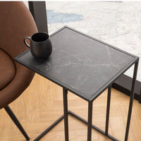 Thumbnail for Infinity Side Table in Matt Black