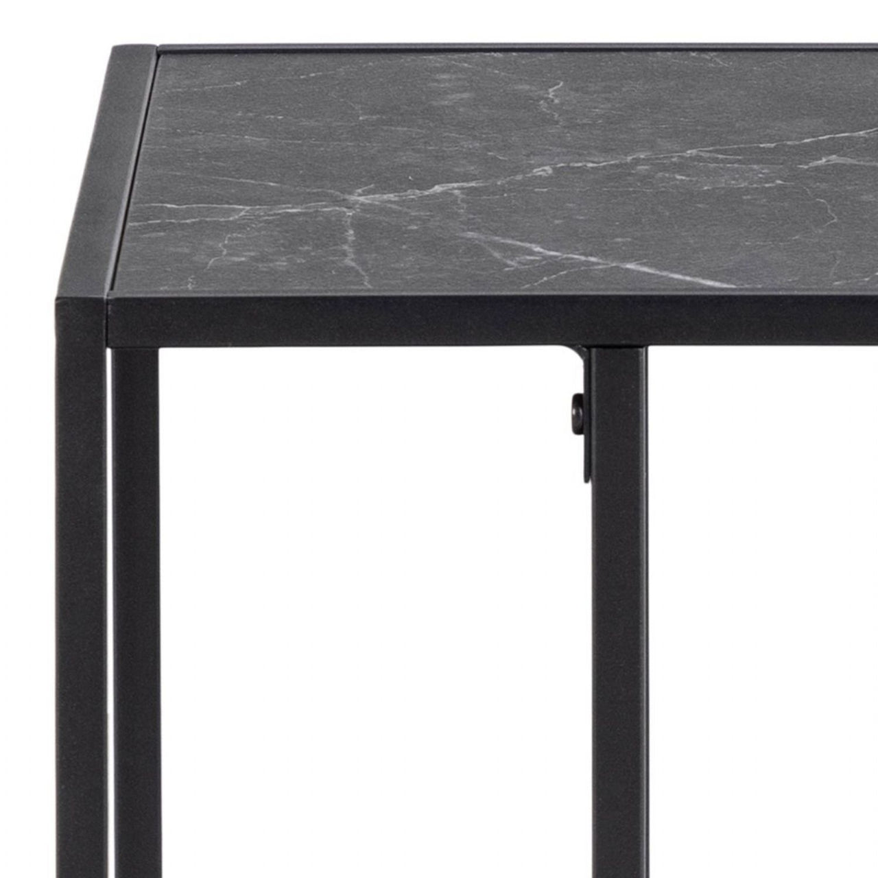 Infinity Side Table in Matt Black