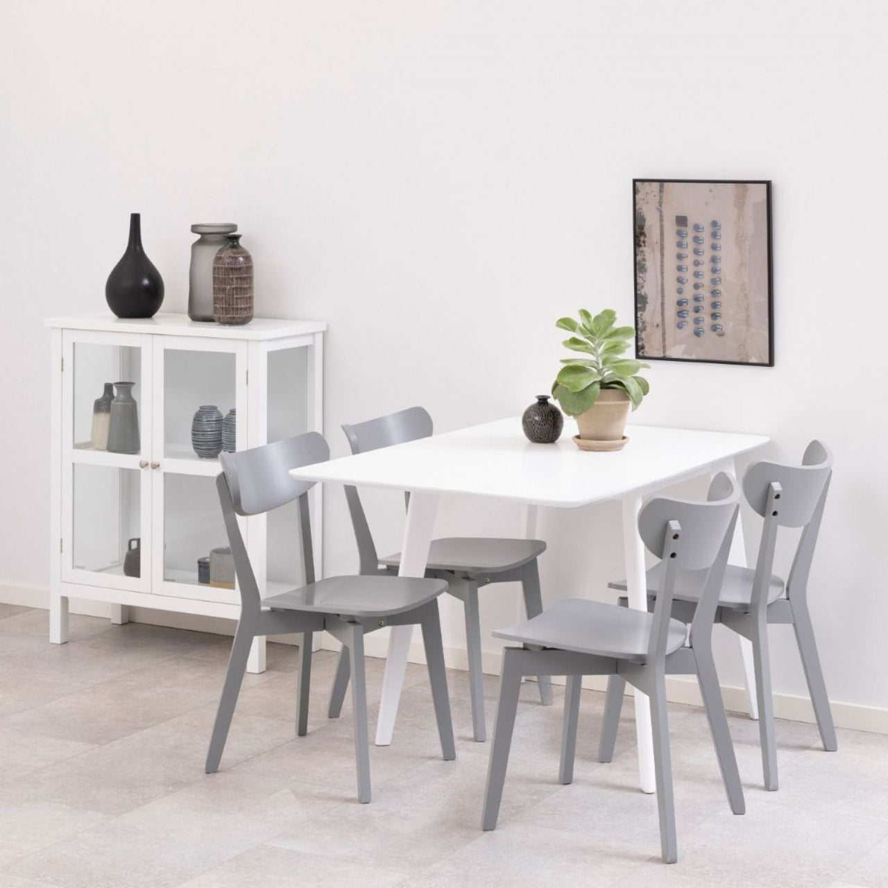 Roxby Square Dining Table in White