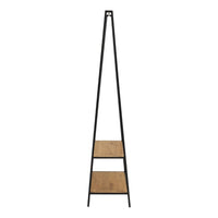 Thumbnail for Seaford Black Metal Clothes Rack with 2 Oak Shelves