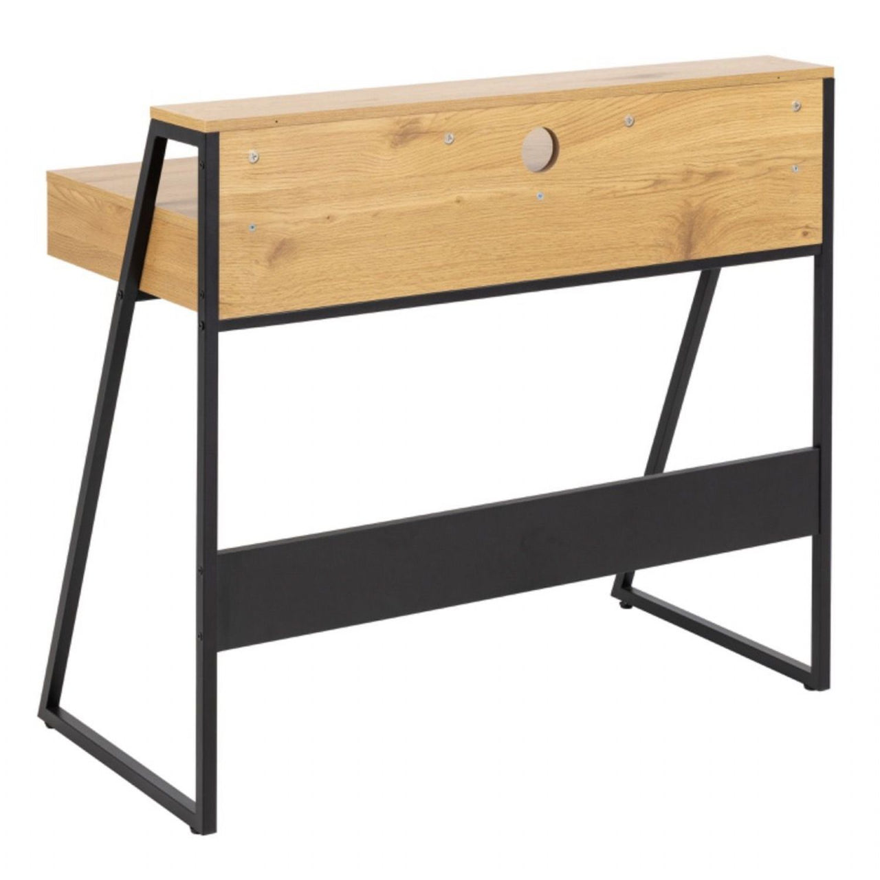 Reece 1 Drawer Office Desk in Oak &amp; Black