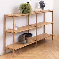 Thumbnail for Braidwood Bookcase with 4 Shelves in Oak