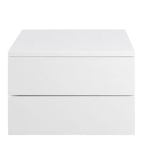 Thumbnail for Avignon Bedside Table with 2 Drawers in White