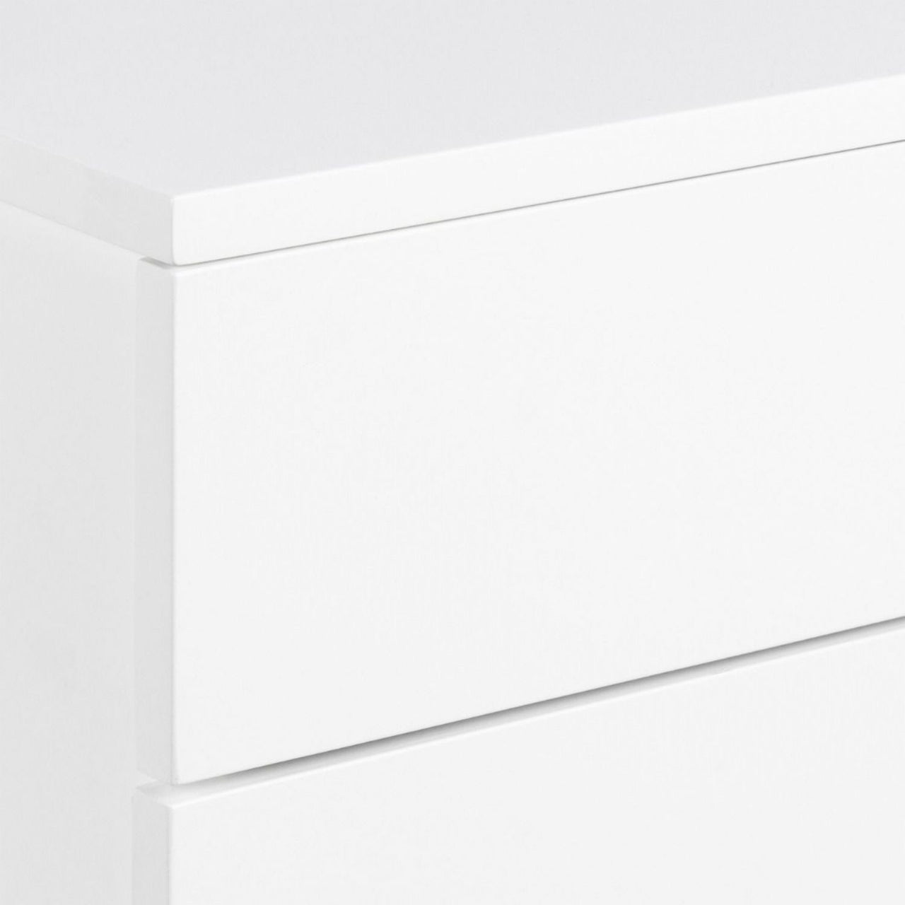 Avignon Bedside Table with 2 Drawers in White