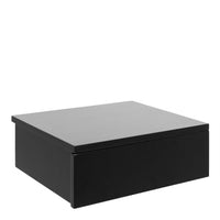 Thumbnail for Avignon Square Bedside Table with 2 Drawers in Black