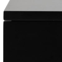 Thumbnail for Avignon Square Bedside Table with 2 Drawers in Black