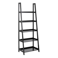 Thumbnail for Wally Bookcase with 5 Shelves in Black