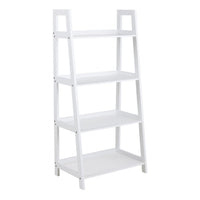 Thumbnail for Wally Bookcase with 4 Shelves in White