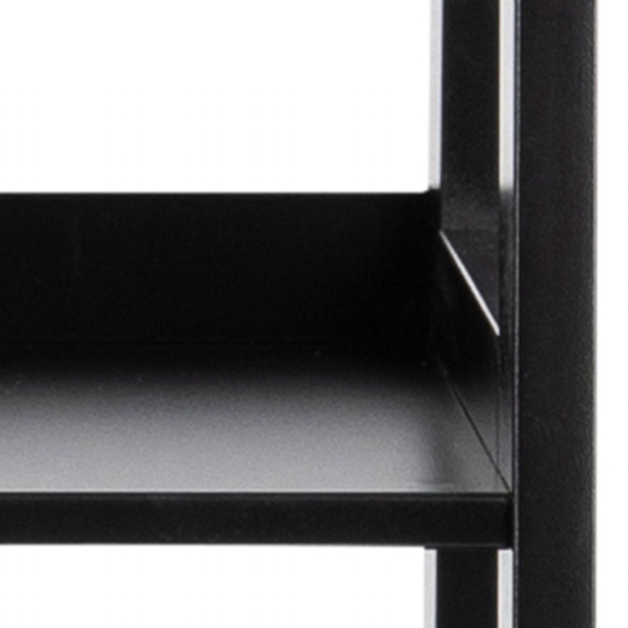 Wally Bookcase with 4 Shelves in Black