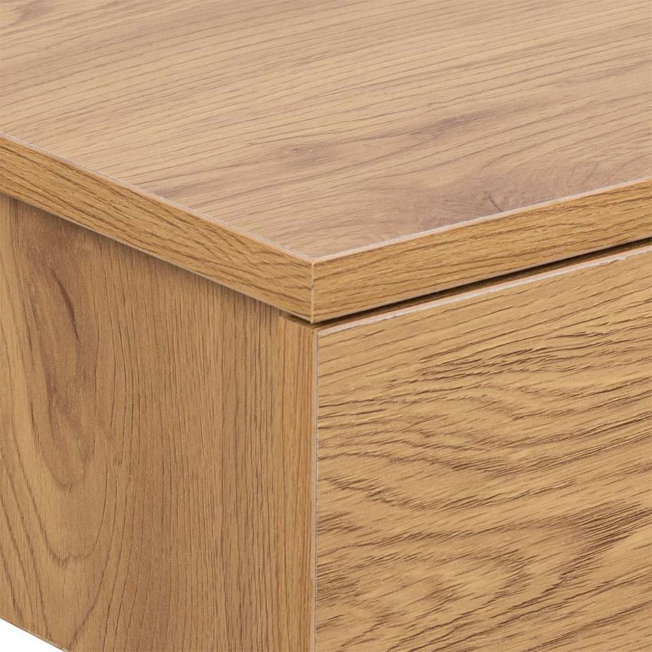 Avignon Square Bedside Table with 1 Drawers in Oak